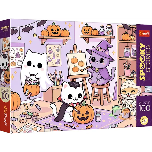 Puzzle 100 el. Spooky Stories - Mała pracownia magii