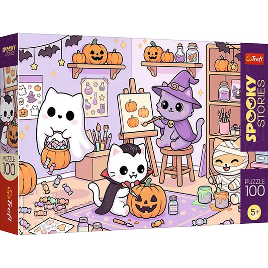 Puzzle 100 el. Spooky Stories - Mała pracownia magii