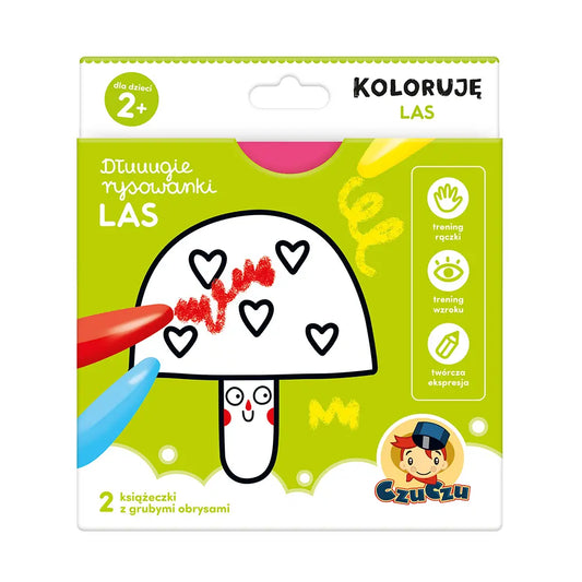 CzuCzu Dłuuugie rysowanki Las Koloruję 2+ 01096