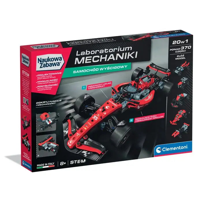 Naukowa zabawa Labolatorium Mechaniki Wyścigówka