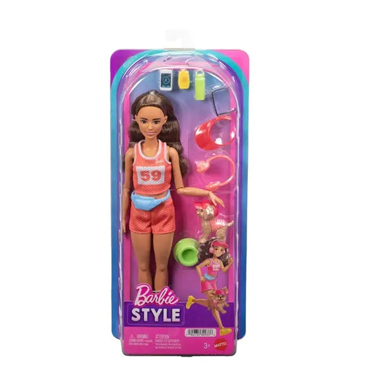 Barbie lalka biegaczka + piesek