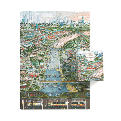 Puzzlove miasto warszawa 1000 elementów puzzle rodzinne