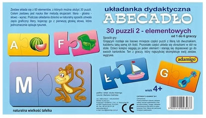 Abecadło układanka puzzlowa