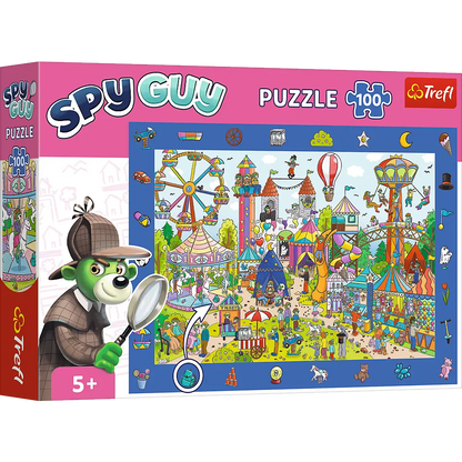 Puzzle 100 elementów Obserwacyjne Spy Guy Wesołe miasteczko