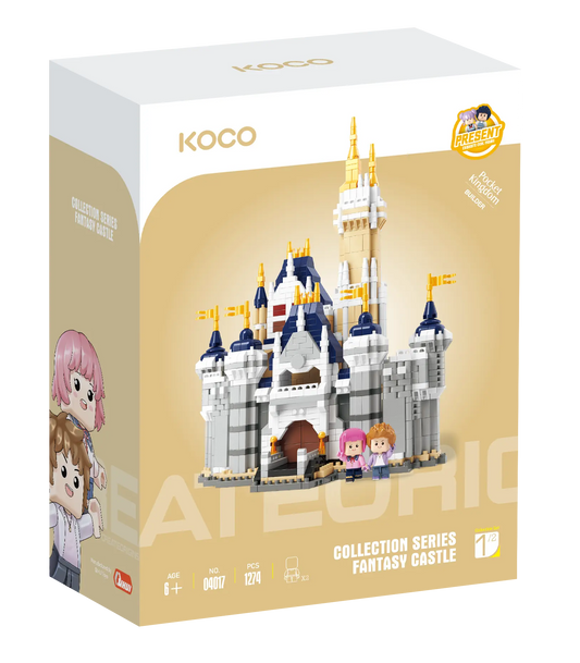 Klocki KOCO Bajkowy zamek 1274 elementów