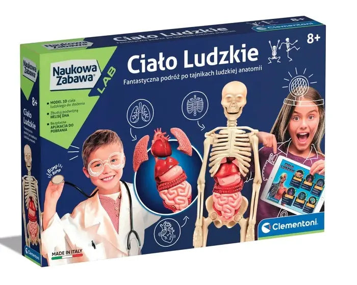 Naukowa zabawa ciało ludzkie
