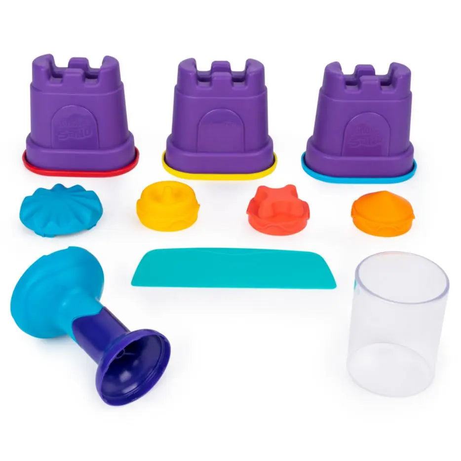 Kinetic sand zestaw tęczowych narzędzi