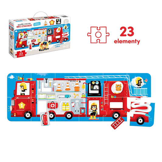 CzuCzu Puzzle z dziurką Wóz strażacki 90401