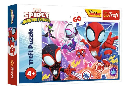 PUZZLE 60 Bohaterska przygoda - Spidey