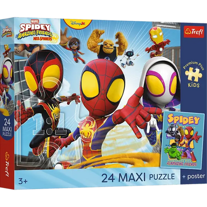PUZZLE MAXI 24 PremPlus Kids Przyg.pajęcz...14391