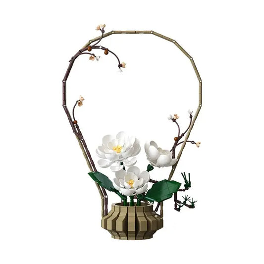 Klocki - Floral Art Winter Silence 49,6 cm, 1001 elementów