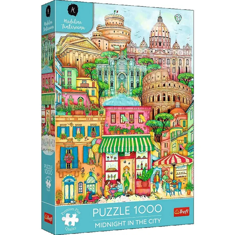 Puzzle Premium Plus Quality 1000 elementów O północy w Rzymie