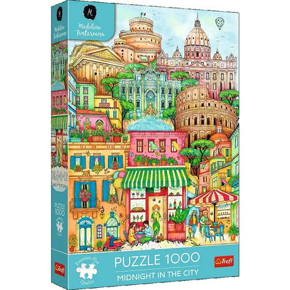 Puzzle Premium Plus Quality 1000 elementów O północy w Rzymie