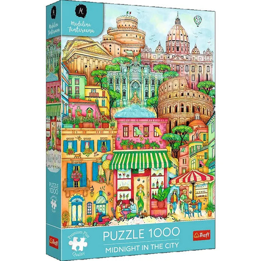 Puzzle Premium Plus Quality 1000 elementów O północy w Rzymie