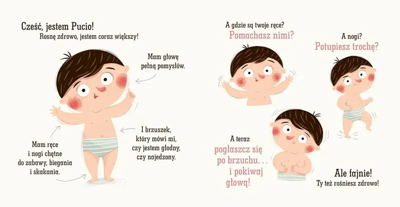 Książeczka - Pucio rośnie zdrowo