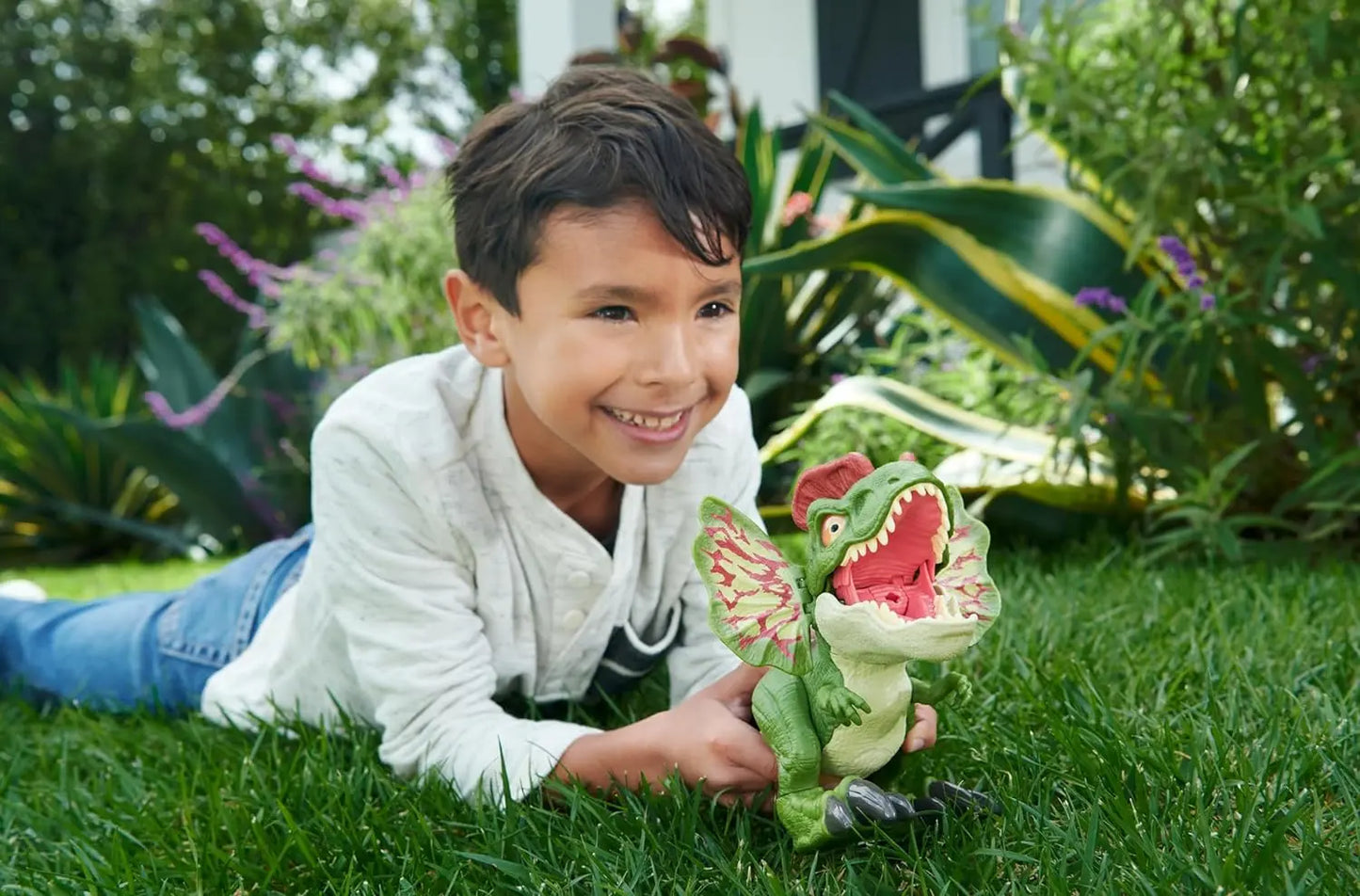 Jurassic world dilophosaurus ryczący