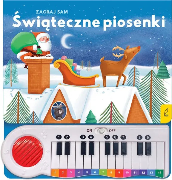 Książka z pianinkiem - Zagraj sam: Świąteczne piosenki.