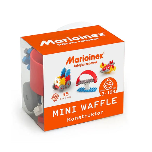 Klocki wafle mini 35 szt. konstrukcyjne - chłopiec