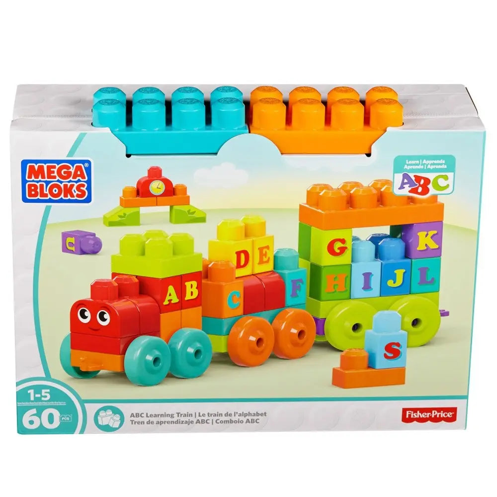 Fisher-Price MEGA BLOKS Edukacyjny pociąg ABC