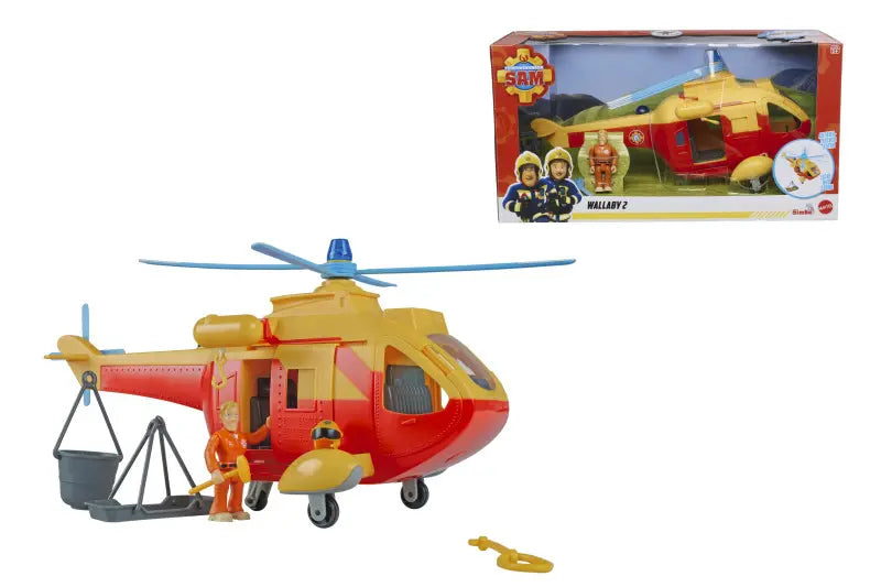 Strażak Sam - helikopter Wallaby II + figurka