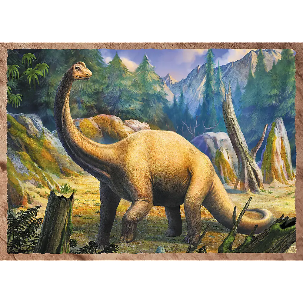 Puzzle 4w1 ciekawe dinozaury