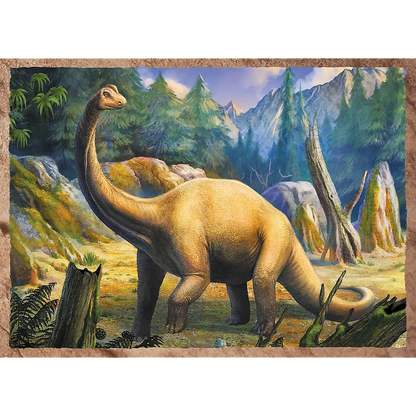 Puzzle 4w1 ciekawe dinozaury