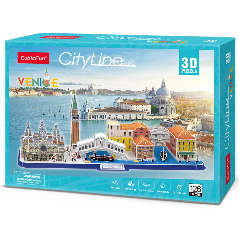 Cubic fun puzzle 3d city line wenecja