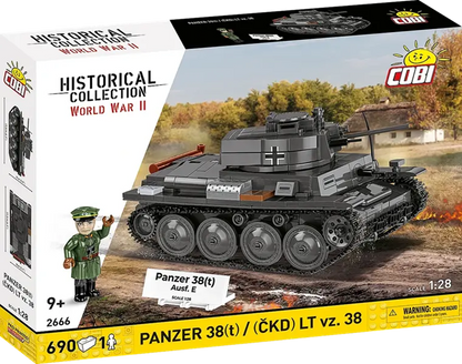Klocki Historical Collection WWII Panzer 38(T)/CKD LT VZ.38 690 el.