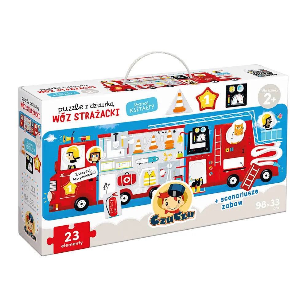 CzuCzu Puzzle z dziurką Wóz strażacki 90401