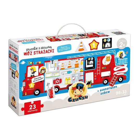 CzuCzu Puzzle z dziurką Wóz strażacki 90401