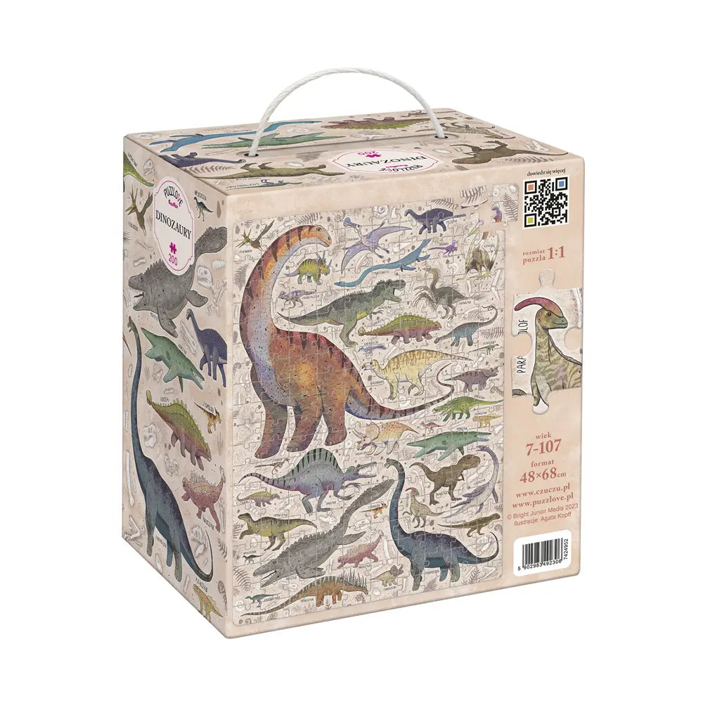 CzuCzu Puzzlove Dinozaury 200el 92306