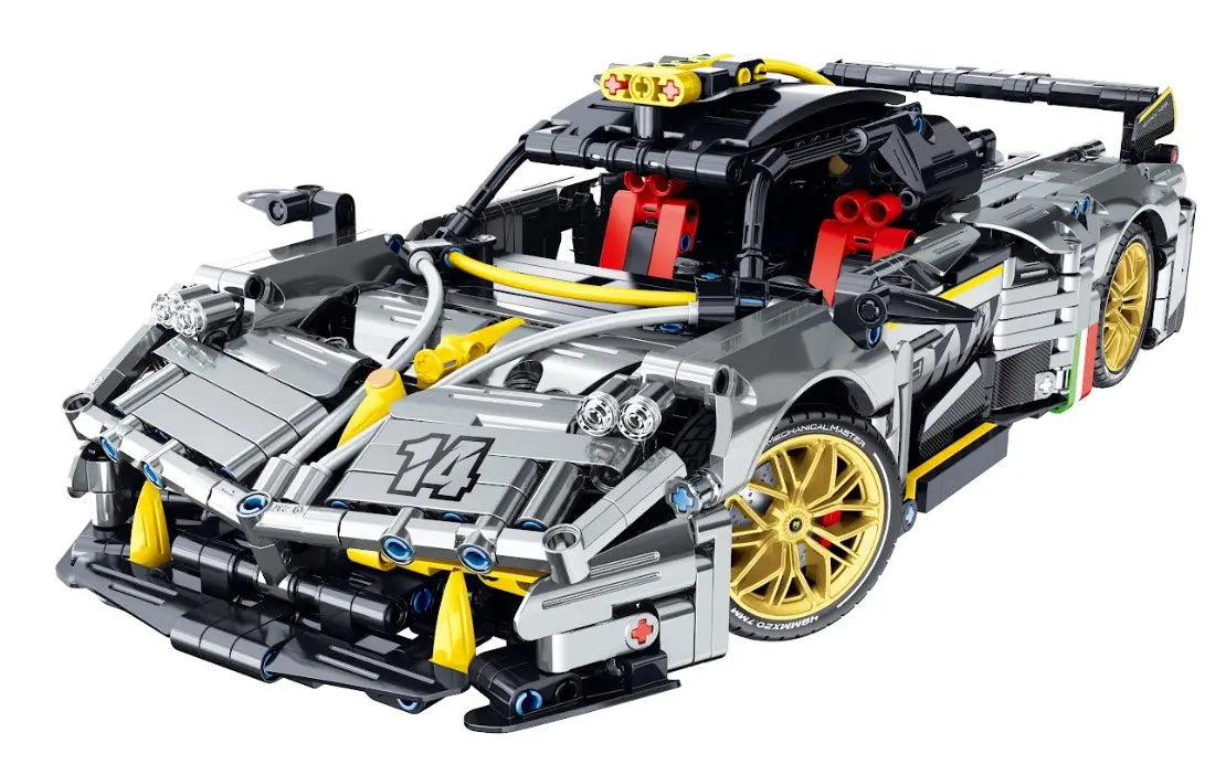 Immaster klocki model 1:14 auto srebrne 1237 elementów