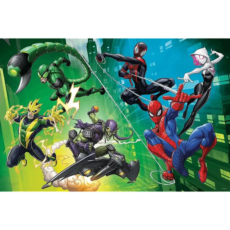 Puzzle 300 el. W pajęczej sieci, Spiderman
