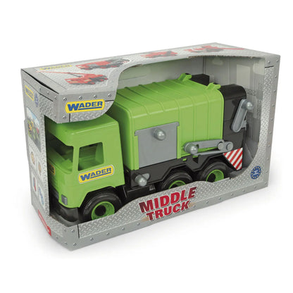 WADER Middle Truck śmieciarka zielona 32103