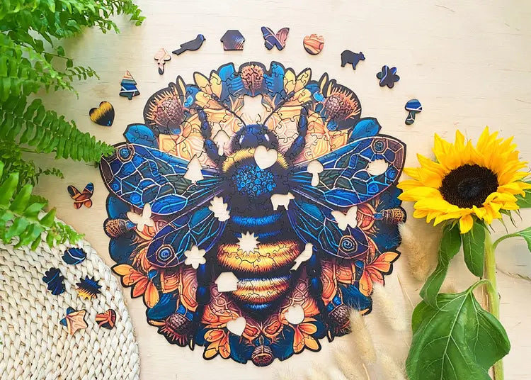 Puzzle drewniane – Peace and harmony, pszczoła 206 el.