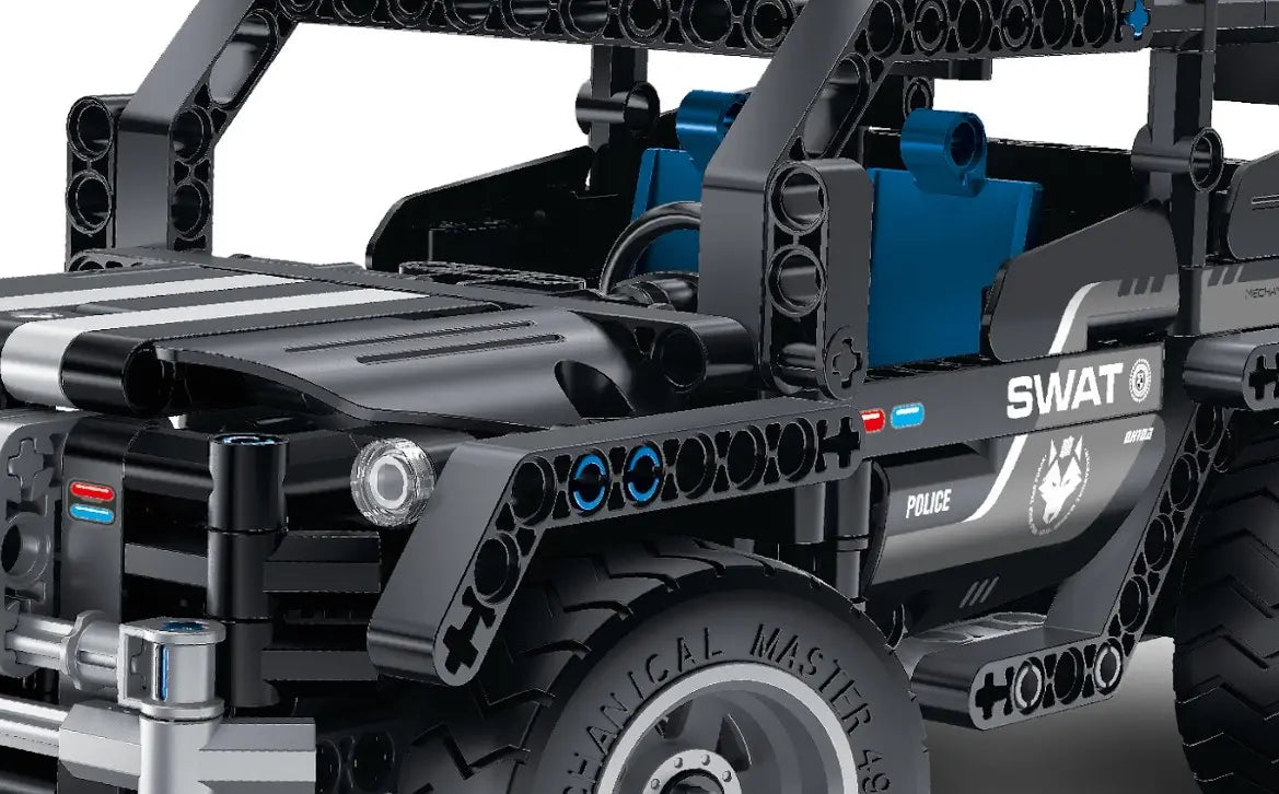 Immaster klocki pojazd swat 2w1 391 elementów