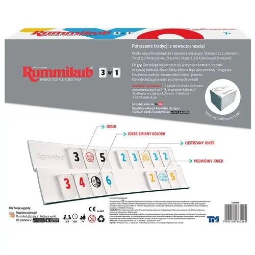 Gra rummikub 3w1