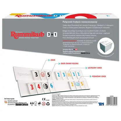 Gra rummikub 3w1