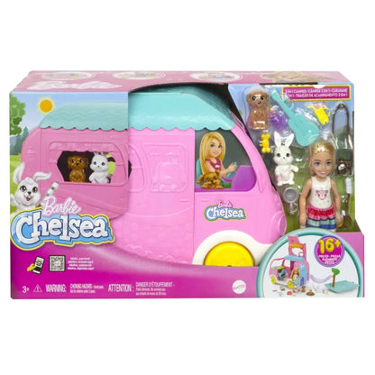 Barbie kamper chelsea zestaw 2w1