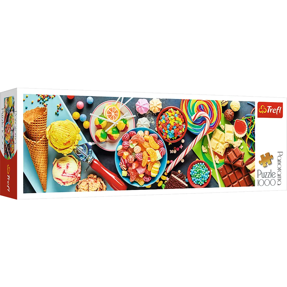 Puzzle 1000 elementów panorama słodkie przysmaki