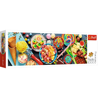 Puzzle 1000 elementów panorama słodkie przysmaki