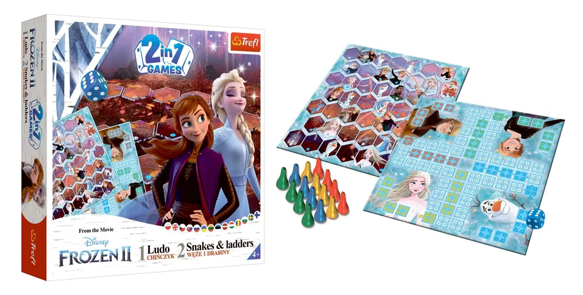 GRA 2w1 Chińczyk / Węże i drabiny Frozen 2