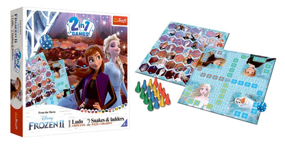 GRA 2w1 Chińczyk / Węże i drabiny Frozen 2