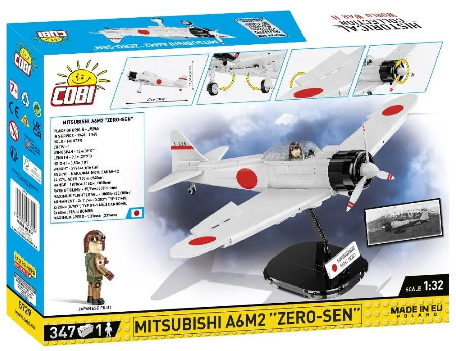 COBI HC WWII Mitsubishi A6M2 ZERO 347kl 5729