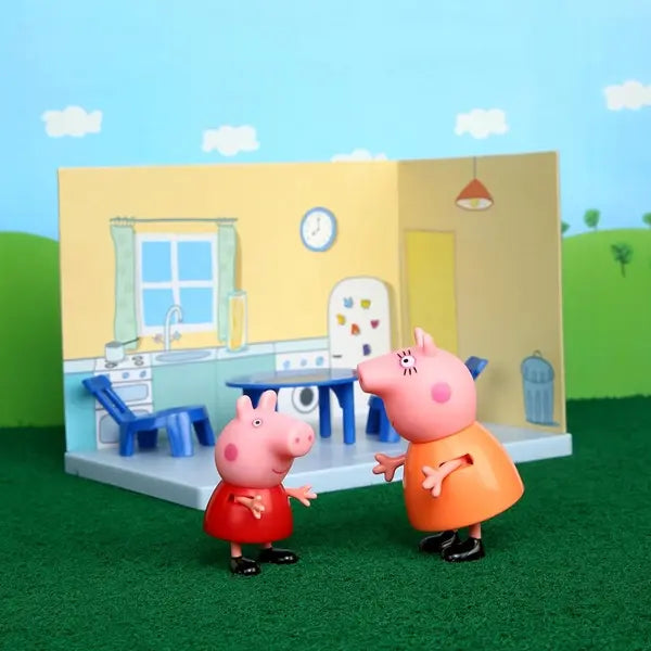 Zestaw kuchnia + 2 figurki, Świnka Peppa i Mama Świnka