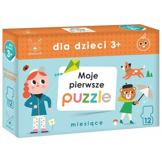Dla dzieci 3+ moje pierwsze puzzle miesiące