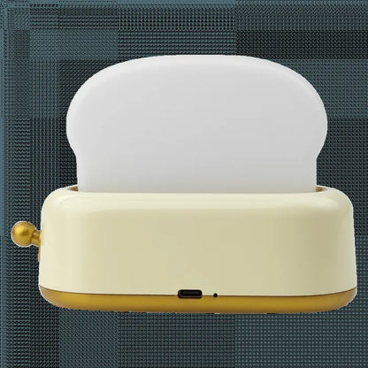 Lampka nocna LED - Toster żółty