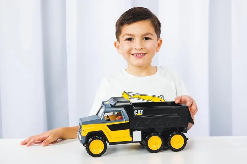 Ciężarówka CAT 34cm ze światłem i dźwiękiem + figurka