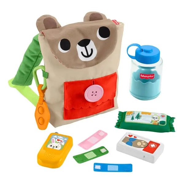 Fisher-Price zabawny plecak-miś