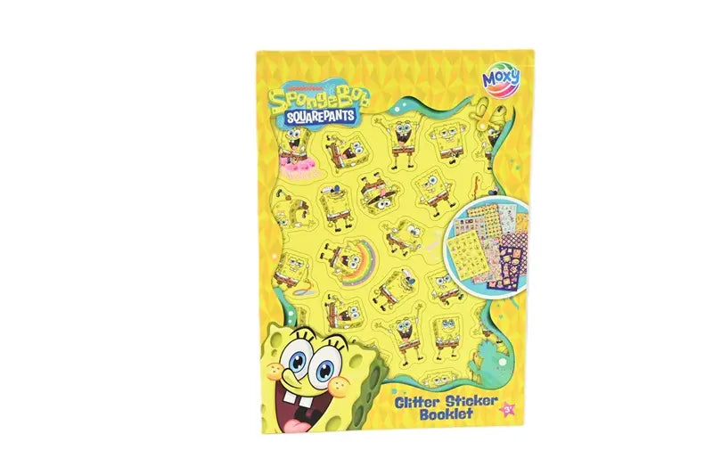 Naklejki brokatowe Spongebob A5 - 8 arkuszy